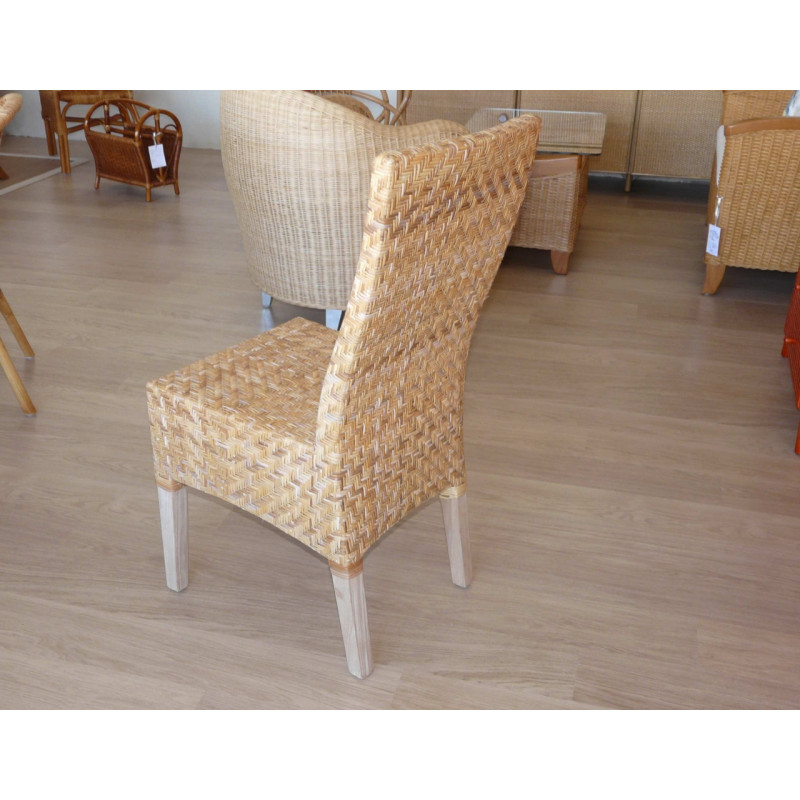 Chaise Neptune en Lame de Rotin