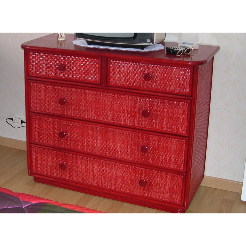 Commode Amneville 4 ou 5 tiroirs