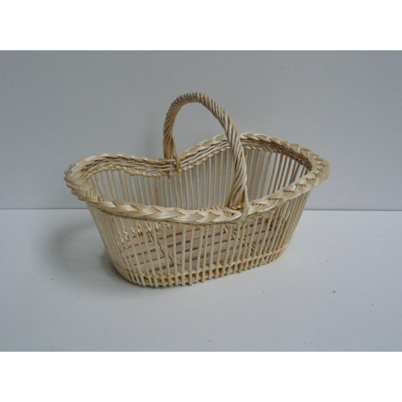 Panier Ovale Haricot Bord Natté