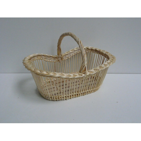 Panier Ovale Haricot Bord Natté