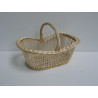 Panier Ovale Haricot Bord Natté
